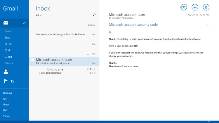 Mail App - Screenshot